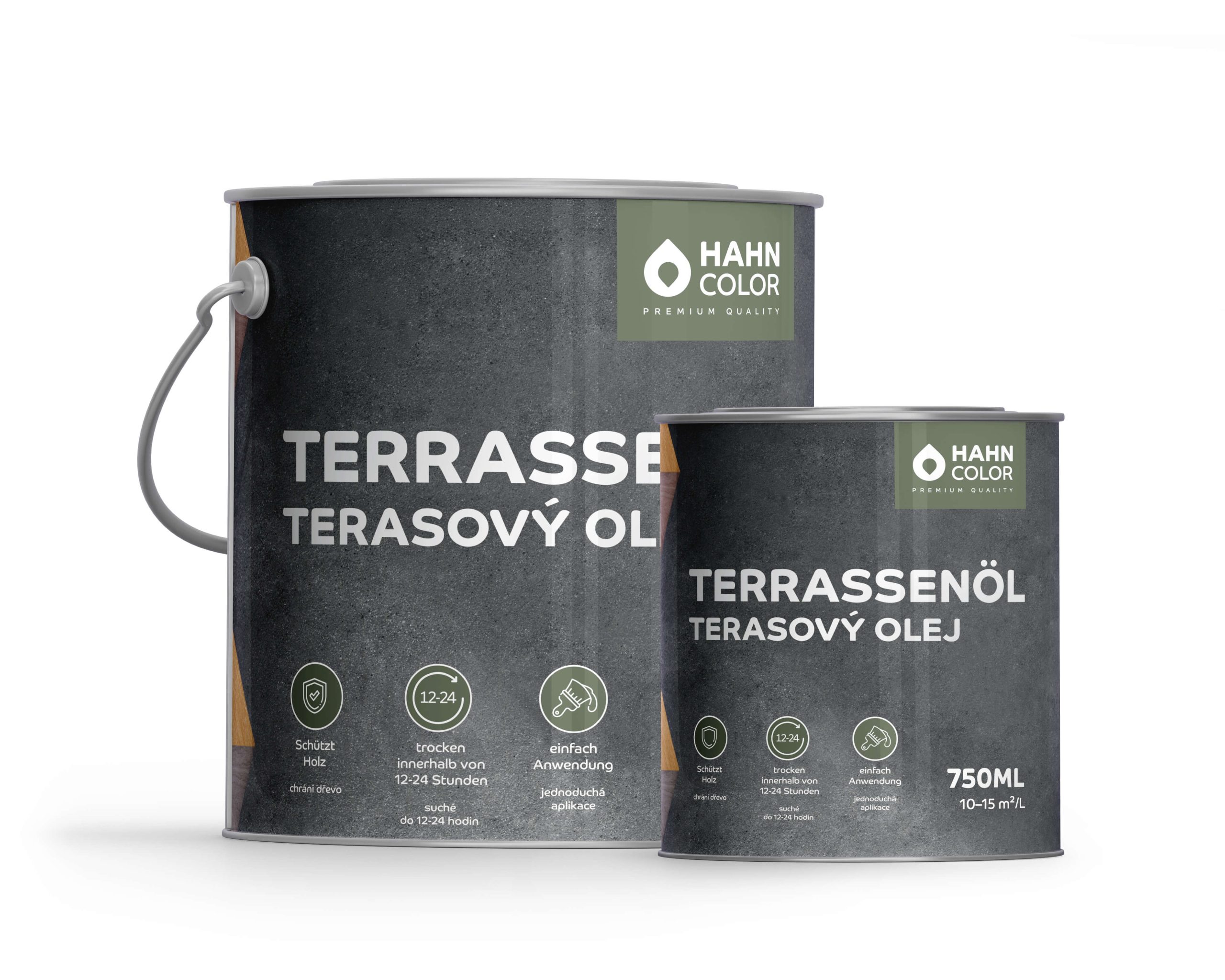 Hahn Color TERASOVÝ OLEJ TO-15 Stříbrnošedá - Silbergrau - Obrázek 2
