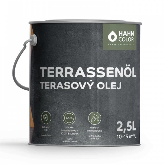 Hahn Color TERASOVÝ OLEJ TO-15 Stříbrnošedá - Silbergrau - Obrázek 6