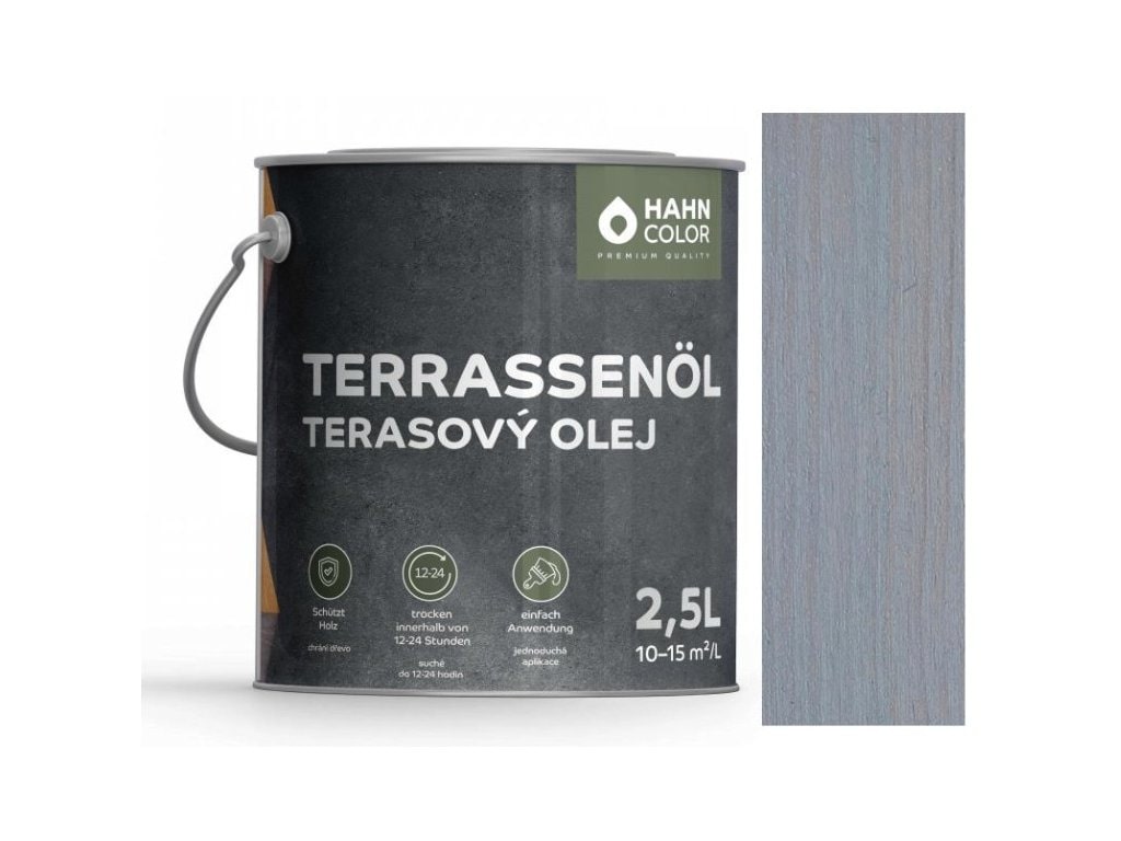 Hahn Color TERASOVÝ OLEJ TO-15 Stříbrnošedá - Silbergrau
