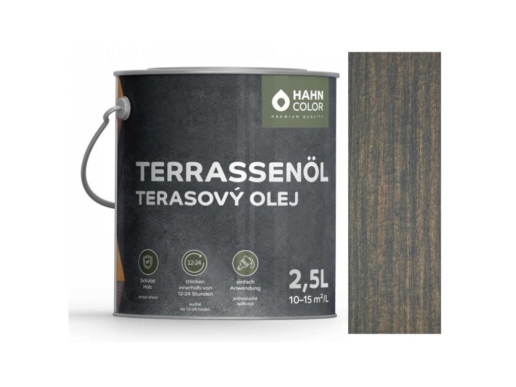 Hahn Color TERASOVÝ OLEJ TO-16 Grafitově šedá - Graphitgrau