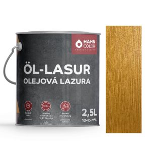Hahn Color OLEJOVÁ LAZURA 2,5L OL-03 Světlý dub - Eiche Hell