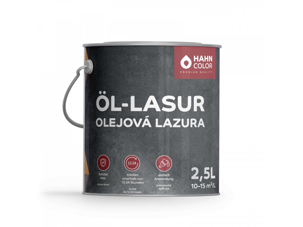 Hahn Color OLEJOVÁ LAZURA 2,5L OL-04 Modřín - Lärche - Obrázek 5