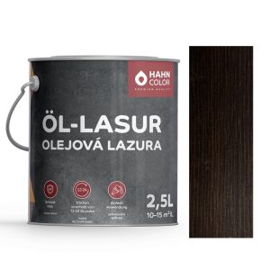 Hahn Color OLEJOVÁ LAZURA 2,5L OL-12 Eben - Ebenholz