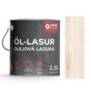 Hahn Color OLEJOVÁ LAZURA 2,5L OL-13 Bílá - Weiss