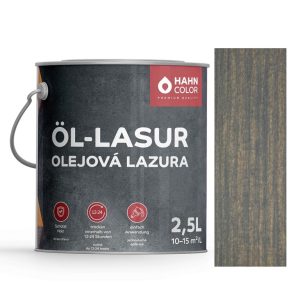 Hahn Color OLEJOVÁ LAZURA 2,5L OL-16 Grafitově šedá - Graphitgrau