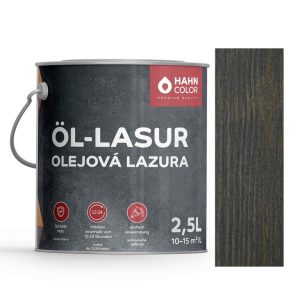 Hahn Color OLEJOVÁ LAZURA 2,5L OL-18 Antracitově šedá - Anthrazitgrau