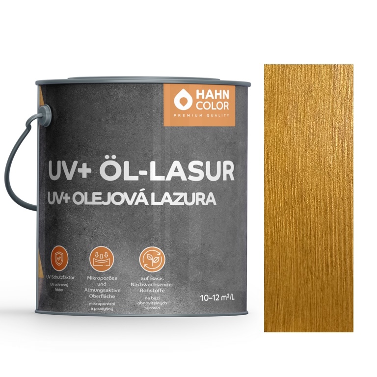Hahn Color UV+ OLEJOVÁ LAZURA UV-03 Světlý dub - Eiche Hell